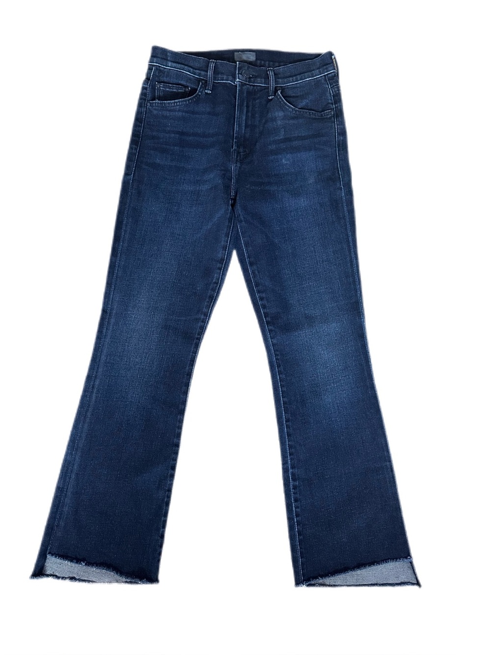 MOTHER The Insider Crop Step Fray Jeans Size 27 Movin’ On Up Bootcut